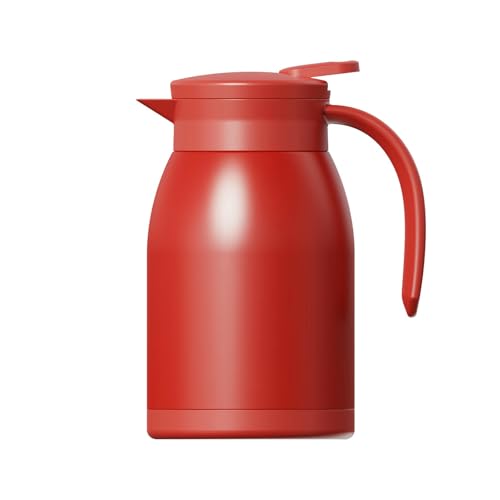 304 Edelstahl, tragbarer Haushalts-Wasserkocher – festliches Rot – 1200 ml von CAPIJIONG