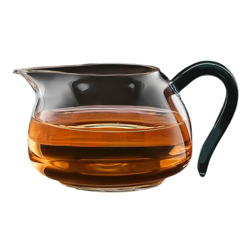350 ml Glas Fair Cup Kung Fu Tee-Set, verdickter Tee, Meer, 15 Grau von CAPIJIONG
