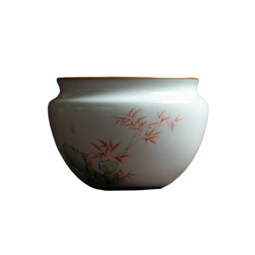400 ml Ru-Ofenöffnung kann zum Waschen von Tee verwendet werden, Keramik-Retro-Teezeremonie-Zubehör – Shan Hongzhu von CAPIJIONG
