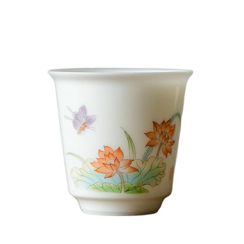 60 ml weiße Porzellan-Magnolien-Tasse im chinesischen Stil, Haushaltskeramik-Kung-Fu-Tee-Set von CAPIJIONG