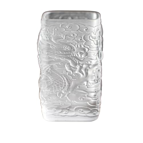 CAPIJIONG 100/120 ml Dickes Glas Vergoldet Master Cup Quadratisch Hitzebeständig Glasbecher Liuli Dragon - Square Master Cup von CAPIJIONG