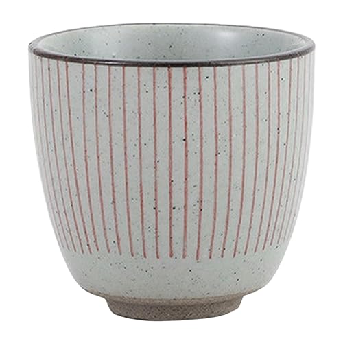 CAPIJIONG 100ml/3.7oz Japanische Kreative Keramik Handliche Teetasse Mikrowelle Kann Handbemalt und Faltbar Restaurant Geschirr Kommerzielle Tasse-Hongyu Wonton-101-200ml von CAPIJIONG