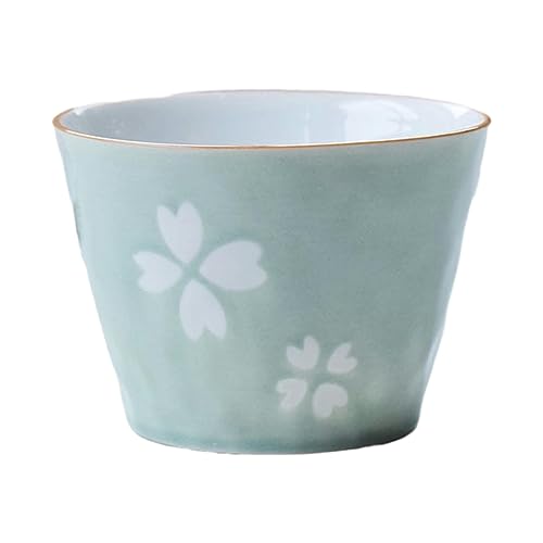 CAPIJIONG 150ml/5oz Japanische Keramik Kaffeetasse frisches Eis kreative Hausbesitzer Teetasse für Büro Zuhause Klee 180ml von CAPIJIONG