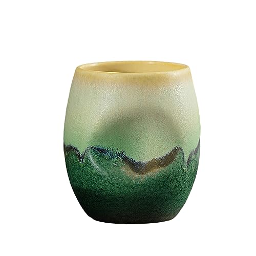 CAPIJIONG 230 ml Guanshan Kreative Keramik Warme Tasse Espresso Master Tasse Geeignet für Büro Zuhause Restaurant Café Blau Berg Halbfarbe - 230 ml von CAPIJIONG