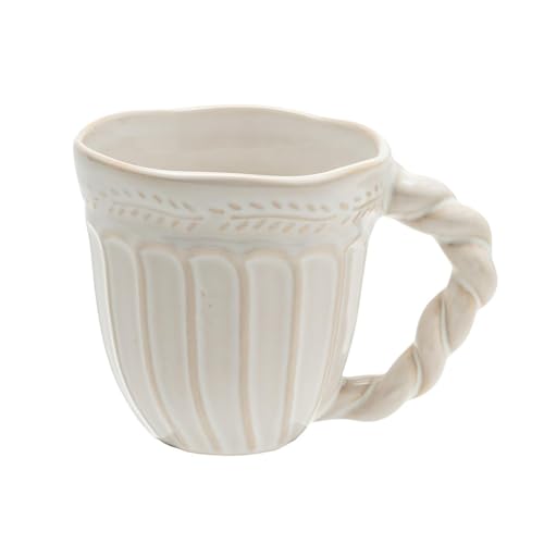 CAPIJIONG 260 ml Vintage-Kaffeetasse aus Keramik, für Frühstück zu Hause, personalisierbar, Weizenohr, Kaffeebecher von CAPIJIONG