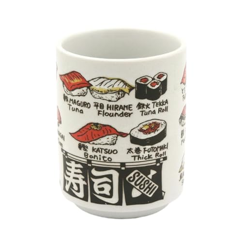 CAPIJIONG 300ml/10oz Japanischen Stil Keramik Becher Mikrowelle Kann Für Home Office Teetassen Sushi Verwendet Werden von CAPIJIONG