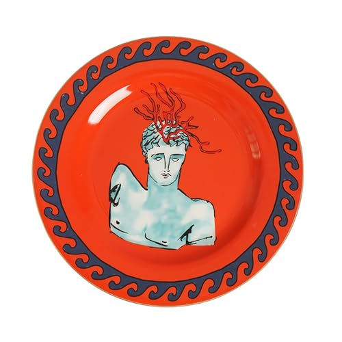 CAPIJIONG Kreative Aufkleber Meer Gott Keramik Tasse Home Dekoration Geschirr Paar Cup-8 "Disc C Modell von CAPIJIONG