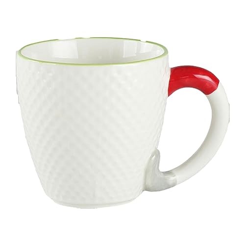 CAPIJIONG Kreative Keramik Unterglasur Farbe große Kapazität Tassen mit Mikrowelle erhältlich für Paare, Kaffee, Milch, Obst Frühstück Tassen für Büro, Zuhause, Golf von CAPIJIONG