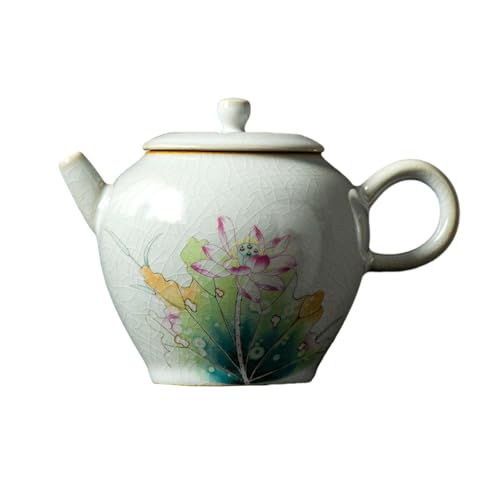 Chinesischer Mond weißer Keramik-Ru-Ofentopf, für die Arbeit zu Hause, Kung-Fu-Tee-Set, Teich, Mondlicht, 200 ml von CAPIJIONG