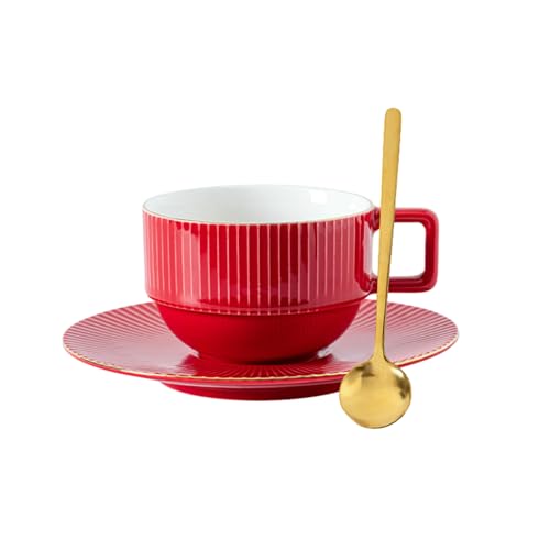 Chinesischer Retro-Trinkbecher, 280 ml, Rot von CAPIJIONG