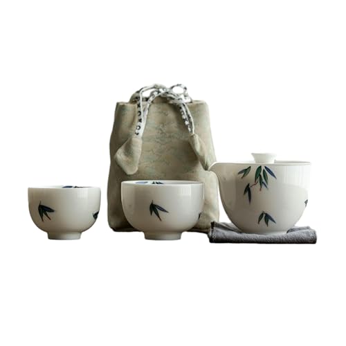 Chinesisches handbemaltes Chang Zhu-Keramik-Reise-Teeset – handbemaltes Chang Zhu Reise-Teeservice Chinesisches handbemaltes Chang Zhu-Keramik-Reise-Teeset – handbemaltes Chang Zhu Reise-Teeservice von CAPIJIONG