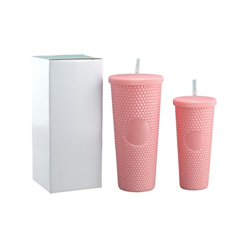 Creative Durian Zweiteiliges Set, Home Minimalist Strohbecher - Rosa von CAPIJIONG