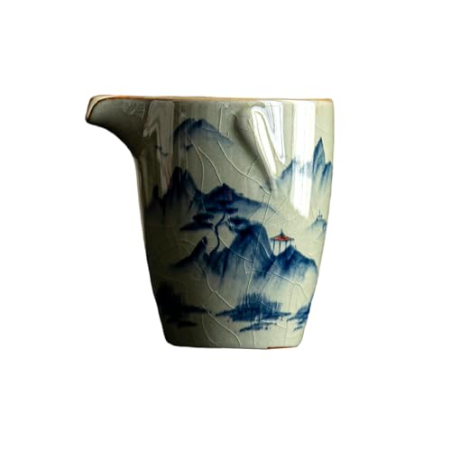 Handbemalte Tee-Meer-Haushaltskeramik-Fest-Tasse, chinesischer Stil, eisrissige Ru-Porzellan-Teetasse – Qianli von CAPIJIONG