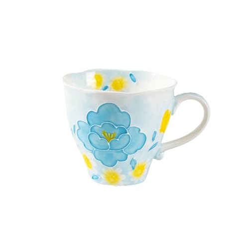 Handgefertigter Becher mit Unterglasur im ländlichen Stil – Primula-Blatt-Becher Handgefertigter Becher mit Unterglasur im ländlichen Stil – Primula-Blatt-Becher von CAPIJIONG