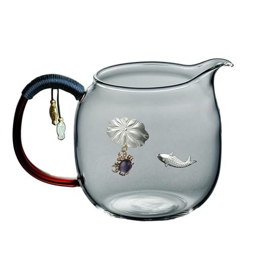 Hochtemperaturglas eingelegte silberne Fair-Tasse, verdickter High-End-Tee, Meer-C-02 Bernstein (Bafanglaicai) von CAPIJIONG