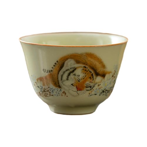 Home Cute Dog Tiger Ru Porzellan Master Cup Keramik Kung Fu Tee Set Nr. 14 Tasse: Moe Tiger von CAPIJIONG
