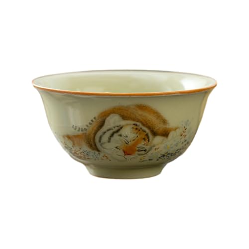 Home Cute Dog Tiger Ru Porzellan Master Cup Keramik Kung Fu Tee Set Nr. 9 Tasse: Moe Tiger von CAPIJIONG