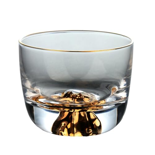 Japanisches Kung Fu Teeset Glas Master Cup kleines transparentes Weinglas - versteckte Goldtasse von CAPIJIONG