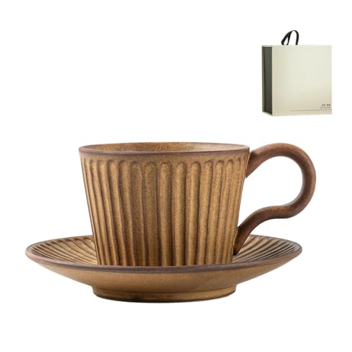 Kaffeetasse im japanischen Stil, einfarbig, Retro, einfache und zarte hängende Ohr-Handbrüh-Kaffeetasse – kleine Kaffeetasse + Box Kaffeetasse im japanischen Stil, einfarbig, Retro, einfache und zarte hängende Ohr-Handbrüh-Kaffeetasse – kleine Kaffeetasse + Box von CAPIJIONG