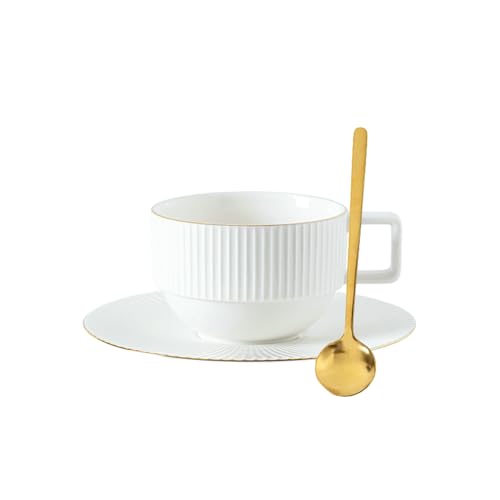 Keramik Minimalist Design Tasse, Modern Minimalist Trinkbecher für Zuhause - Set - Weiß Keramik Minimalist Design Tasse, Modern Minimalist Trinkbecher für Zuhause - Set - Weiß von CAPIJIONG