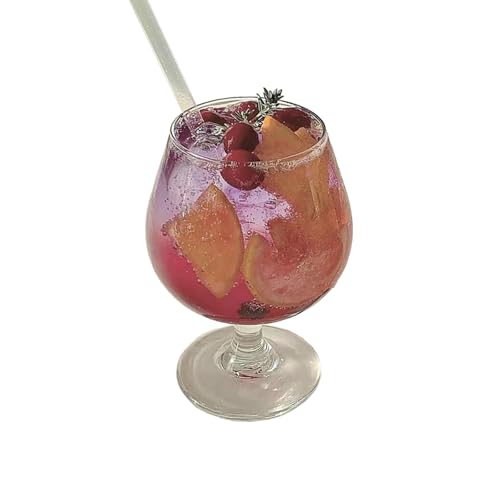 Nordic Wind Haushalt Exquisites transparentes Glas einfaches dickes kurzes Rotweinglas - groß 350 ml von CAPIJIONG