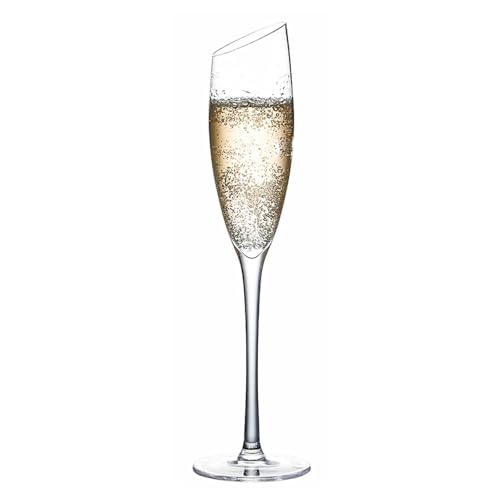 Nordic Wind Haushalt einfache und exquisite kreative Persönlichkeit dickes Glas Cocktailglas [195 ml] schräges Champagnerglas von CAPIJIONG