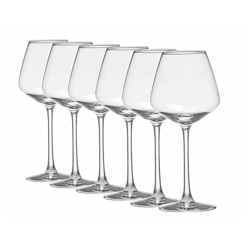 Nordic Wind Haushalt einfaches Glas hoch Burdy Rotweinglas (transparent) 460 ml Burdy *6 von CAPIJIONG