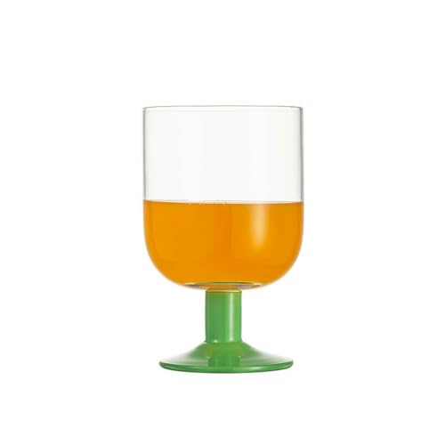 Nordischer Stil mit einfachem und zartem, hitzebeständigem Weinglas in Glasfarbe – Grün von CAPIJIONG