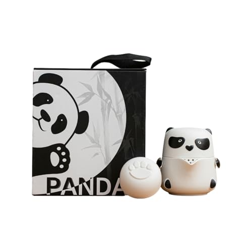 Panda Kung Fu Tee-Set, Keramik, Reise-Teeset, einfache weiße Box von CAPIJIONG