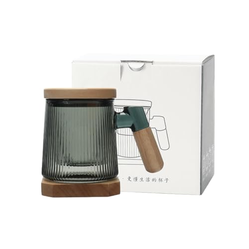 Persönliche Tee- und Wassertrennung Glasbecher – Buche Eschenbecher 450ml von CAPIJIONG