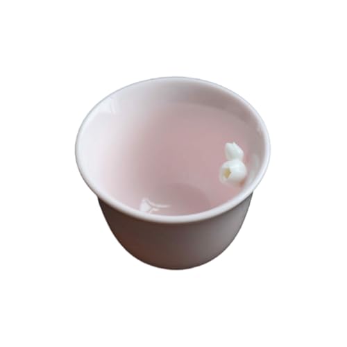 Pink Pinched Flower Master Cup Sheep Fat Jade Porzellan Teetasse - Rosa High Version von CAPIJIONG