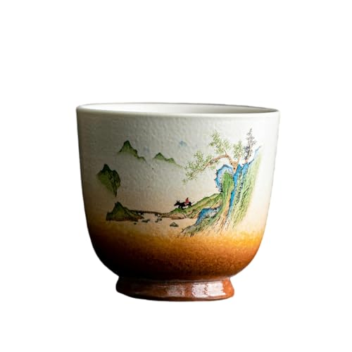 Retro Kung Fu Tee Gästetasse Landschaftsmalerei Keramik Tee Verkostung - Tasse Retro Kung Fu Tee Gästetasse Landschaftsmalerei Keramik Tee Verkostung - Tasse von CAPIJIONG