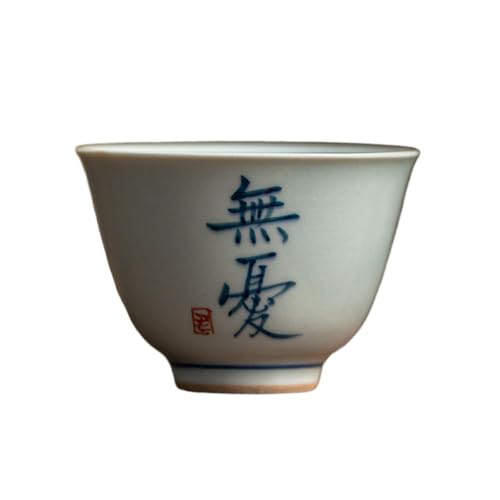 Retro handgeschriebene Kung Fu Teetasse Keramik Home Tee Probierbecher - Sorgen- Retro handgeschriebene Kung Fu Teetasse Keramik Home Tee Probierbecher - Sorgen- von CAPIJIONG