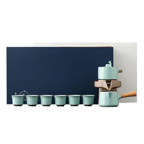 Ru Kung Fu Tee-Set, Home Luxury Halbautomatische Teetasse - 8-teiliges Box-Set Ru Kung Fu Tee-Set, Home Luxury Halbautomatische Teetasse - 8-teiliges Box-Set von CAPIJIONG