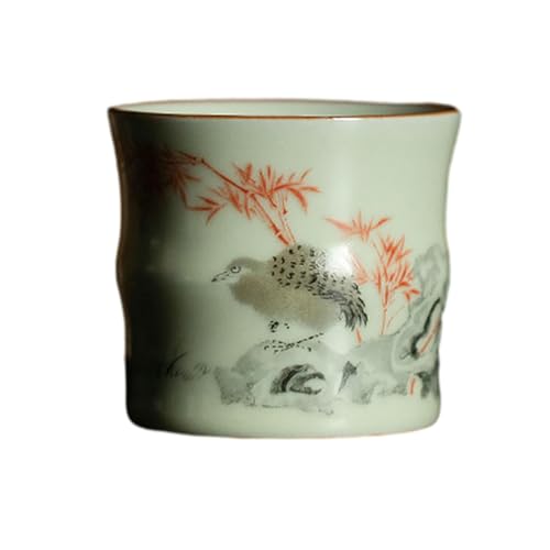 Shanshi Fasan Kung-Fu-Tee-Set im chinesischen Stil, 105 ml, Gelb von CAPIJIONG
