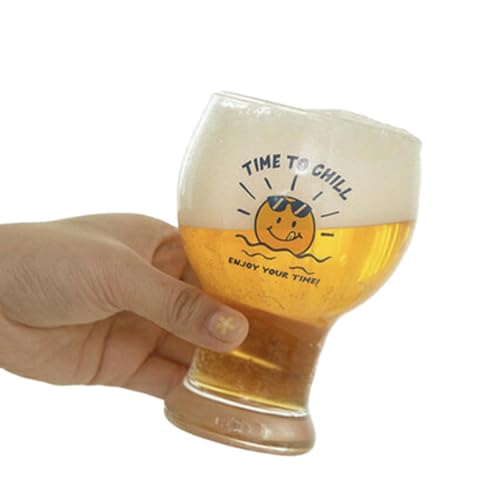 Sun's Smile Glas, Home Drinking Beer Cup - Smiling Sun von CAPIJIONG
