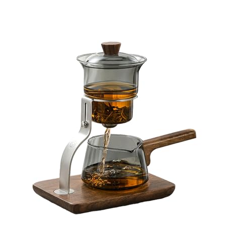 Tea Building Intelligenter Teebereiter, Seitengriff, praktische Tee-Brüh-Trennung – FY360 [Smart Tea Brewer] transparent grau von CAPIJIONG