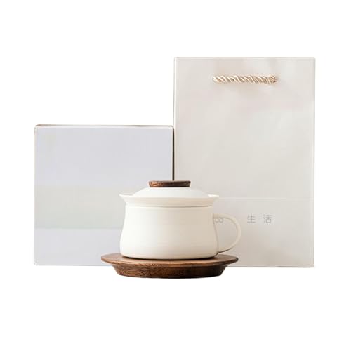 Tee- und Wassertrennung Teetasse Büro Keramiktasse 180 ml – Gelb von CAPIJIONG