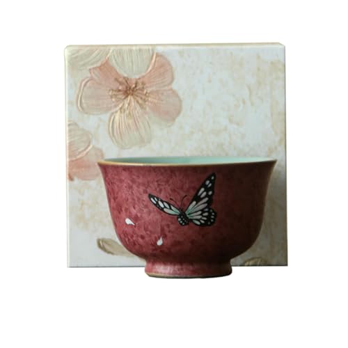 Teeservice aus Keramik im chinesischen Retro-Stil, Kung-Fu-Teeset – erste Tasse · Doppelteller [Box] von CAPIJIONG