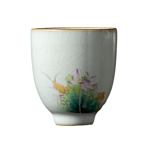 Teetasse aus Keramik, Kung-Fu-Teetasse, Yuebai Ru Kiln Home Teetasse – Teich, 110 ml Teetasse aus Keramik, Kung-Fu-Teetasse, Yuebai Ru Kiln Home Teetasse – Teich, 110 ml von CAPIJIONG