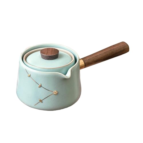 Tianqing Ru Kiln Curium Nail Side Handle Pot Portable One Pot Three Cups Tea Set - Tea Set [Simplified] von CAPIJIONG