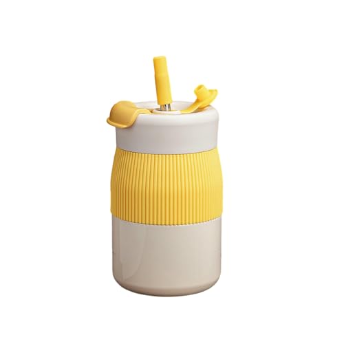 Verdickter Edelstahl-Isolierbecher, 320 ml, einfach zu Hause, Gelb von CAPIJIONG