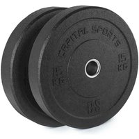 Renit Hi Temp Bumper Plates 50,4 mm Aluminiumkern Gummi 2x15kg - Capital Sports von CAPITAL SPORTS