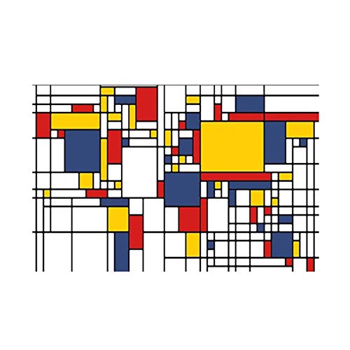 Kunstdruck Abstrakte Geometrie Rasterbilder Moderne Leinwandbilder Poster und Drucke Wandbilder für Wohnzimmerdekor 30x45cm/11,8"x17,7" Kein Rahmen von CAPOOK