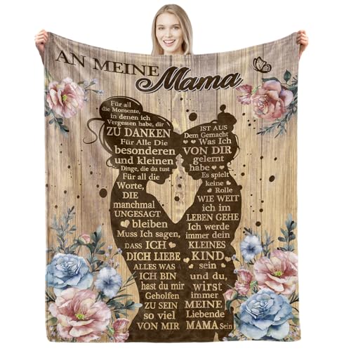 CAPRIFIC Geschenke für Mama Beste Mama Geschenk Geburtstagsgeschenk für Mama Weihnachtstag Muttertagsgeschenk Romantische Decke für Mama von Tochter(130 * 150cm) von CAPRIFIC