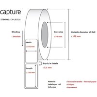 Capture - Label 102x152, Core 76, CA-LB3028 Capture - Label 102x152, Core 76, CA-LB3028 von CAPTURE