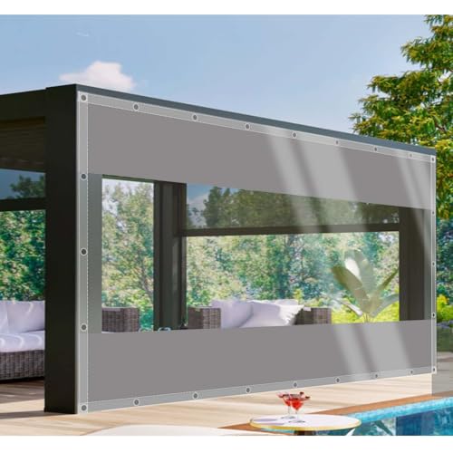 CAQXAQP Plane Transparent mit ösen 2,1mx2,8m Abdeckplane Wasserdicht Gartenmobel,0.5mm Regenplane Terrasse Seitenplanen pavillon für Zeltplane Carport Balkon Regenschutz CAQXAQP Plane Transparent mit ösen 2,1mx2,8m Abdeckplane Wasserdicht Gartenmobel,0.5mm Regenplane Terrasse Seitenplanen pavillon für Zeltplane Carport Balkon Regenschutz von CAQXAQP