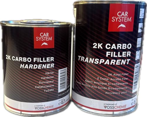 2K Carbo Filler Set Transparent 1 Liter + 0,7 Liter Härter 2K Carbo Filler Set Transparent 1 Liter + 0,7 Liter Härter von CAR SYSTEM