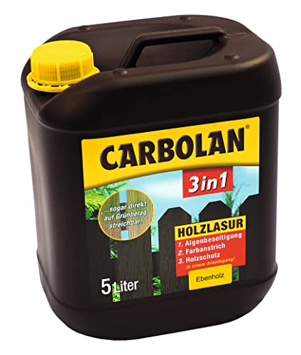 Carbolan 3in1 Algenfrei 5L Ebenholz, direkt auf Grünbelag streichen von CARBOLAN