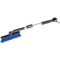 Carcomfort - Schneebürste und Eiskratzer 3in1, Auto-Eisschaber mit Schneebesen teleskopierbar 77-100 cm schwarz/blau von CARCOMFORT